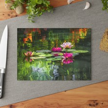 Painted Anarchy Doğadan Esinlenen Temperli Cam Kesme Tahtası - Şık Tasarım, Kaymaz Yüzey, Çizilmez