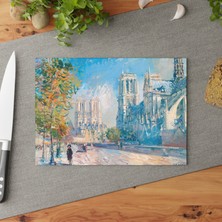 Painted Anarchy Şık Temperli Cam Kesme Tahtası Seti - Rustik Mutfak Dekoru, Kaymaz, Çizilmez, Kolay Temizlenebilir