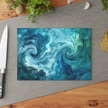 Painted Anarchy Şık Temperli Cam Kesme Tahtası - Kaymaz Yüzeyli Çizilmez  - Kolay Temizlenen  Tasarım