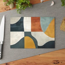 Painted Anarchy Soyut Sanat Doku Tasarımı Temperli Cam Kesme Tahtası - Şık ve Dayanıklı