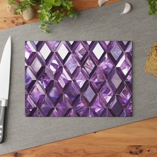 Painted Anarchy Modern Tasarım Temperli Cam Kesme Tahtası - Şık, Çizilmez, Kolay Temizlenen