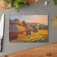 Painted Anarchy Zarif Dekorlu Temperli Cam Kesme Tahtası - Şık Tasarım, Kaymaz Yüzey, Çizilmez,