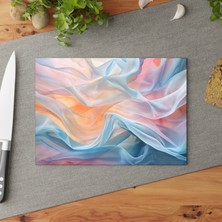 Painted Anarchy Şık Temperli Cam Kesme Tahtası - Kaymaz Yüzey, Çizilmez, Kolay Temizlenebilir