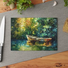 Painted Anarchy Romantik Mutfak Dekoru Temperli Cam Kesme Tahtası - Şık, Kaymaz, Çizilmez ve Temizlemesi Kolay