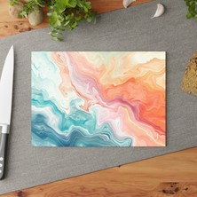 Painted Anarchy Şık Temperli Cam Kesme Tahtası - Çizilmez Kaymaz Yüzey  - Güzel Sanatlar Baskı Cam Kesme Tahtası