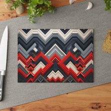 Painted Anarchy Zarif Cam (Cam) Kesme Tahtası (Kesme Tahtası) Seti (Set) - Şık Temperli Cam Kaymaz Kesme Tahtası