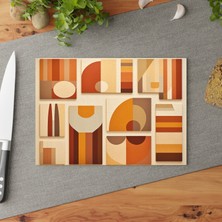 Painted Anarchy Çokyüzlü Tasarım Temperli Cam Kesme Tahtası - Şık, Kaymaz, Çizilmez