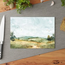 Painted Anarchy Büyüleyici Cam Kesme Tahtası Seti - Şık Tasarım, Temperli Cam, Kaymaz Yüzey - Kolay Temizlenir