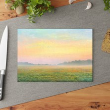 Painted Anarchy Zarif Temperli Cam Kesme Tahtası - Şık Tasarım, Kaymaz Yüzey, Çizilmez - Kolay Temizlenebilir