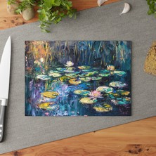 Painted Anarchy Çiçek Baskılı Temperli Cam Kesme Tahtası - Şık, Çizilmez