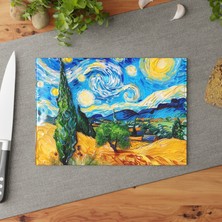 Painted Anarchy Şık Temperli Cam Kesme Tahtası - Sanatsal Tasarım, Kaymaz Yüzey, Çizilmez - Mutfak Dekoru ve  Ideal