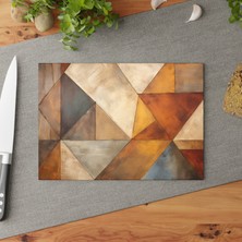 Painted Anarchy Şık Cam Kesme Tahtası - Temperli Camlı Modern Tasarım - Kaymaz Yüzey - Çizilmez