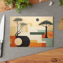 Painted Anarchy Şık Temperli Cam Kesme Tahtası - Kaymaz Yüzeyli, Çizilmez ve  Tasarıma Sahip Şık