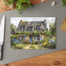 Painted Anarchy Vintage Cam Kesme Tahtası - Kaymaz Yüzeyli Şık Temperli Cam  - Çizilmez ve Kolay Temizlenebilir