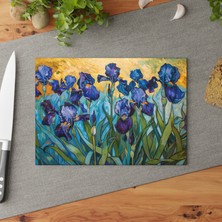 Painted Anarchy Ünlü Sanat Tasarımlı Şık Temperli Cam Kesme Tahtası - Kaymaz Yüzey, Çizilmez,  -