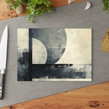 Painted Anarchy Modern Sanat Cam Kesme Tahtası - Şık ve Çizilmez