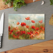 Painted Anarchy French Art Temperli Cam Kesme Tahtası - Şık ve Dayanıklı Kaymaz
