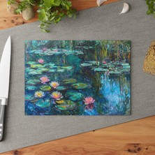 Painted Anarchy Şık Temperli Cam Kesme Tahtası - Çizilmez ve  - Güvenli Pişirme Için Kaymaz Yüzey