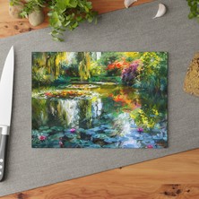 Painted Anarchy Doğadan Esinlenen Temperli Cam Kesme Tahtası - Şık, Kaymaz ve Kolay Temizlenen