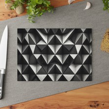 Painted Anarchy Şık Cam Kesme Tahtası Seti - Temperli Cam, Kaymaz Yüzey, Çizilmez - Kolay Temizlenebilir