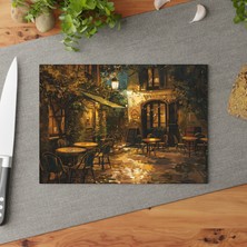 Painted Anarchy Şık Dönen Desenler Temperli Cam Kesme Tahtası - Kaymaz Yüzey, Çizilmez, Temizlemesi Kolay