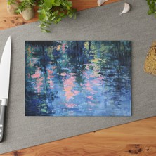 Painted Anarchy Çiçek Baskılı Temperli Cam Kesme Tahtası Seti - Şık, Kaymaz Yüzeyli, Çizilmez - Kolay Temizlenen