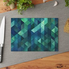 Painted Anarchy Şık Dokulu Yüzeyli Temperli Cam Kesme Tahtası - Kaymaz ve Çizilmez, Kolay Temizlenebilir