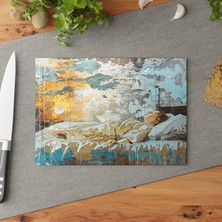 Painted Anarchy Sanatsal Ifade Dokulu Yüzeyli Cam Kesme Tahtası - Şık  Cam Kesme Tahtası | Kaymaz ve Çizilmez