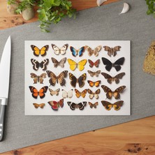 Painted Anarchy Doğadan Esinlenen Temperli Cam Kesme Tahtası - Şık ve Dayanıklı