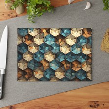 Painted Anarchy Şık Temperli Cam Kesme Tahtası Seti - Kaymaz Yüzey, Çizilmez, Kolay Temizlenebilir