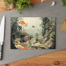 Painted Anarchy Şık  Temperli Cam Kesme Tahtası | Kaymaz Yüzey ve Çizilmez | Kolay Temizlenen