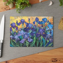 Painted Anarchy Şık Temperli Cam Kesme Tahtası - Kaymaz Yüzey, Çizilmez,  - Dayanıklılık Için  Renkli