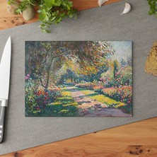 Painted Anarchy Şık Fransız Sanatı Temperli Cam Kesme Tahtası - Şık Tasarım, Kaymaz Yüzey, Çizilmez