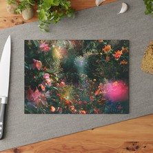 Painted Anarchy Şık Temperli Cam Kesme Tahtamızla Yemek Pişirmenizi Geliştirin - Kaymaz, Çizilmez,