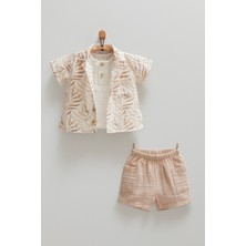 Caramell Little Boy Müslin Şortlu 3'lü Takım