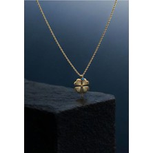 Nazarlı Dört Yapraklı Yonca Kolye