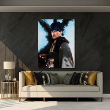 Renkli Atatürk Portresi Kanvas Tablo Ev Ofis Duvar Dekoru Kanvas Atatürk Tablo Modeli
