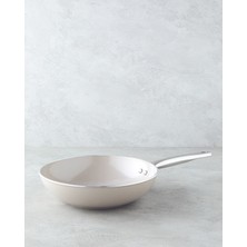 Lizbon Cerawell Wok Tava 28 cm Mocha