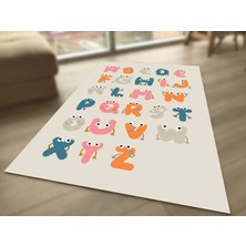Limajuno Home & Kids Carpet Alfabe Desenli Dijital Baskılı Çocuk HALISI_100 x 150  cm