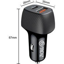 Bydiz BY-38L Hızlı Araç Şarj Cihazı 38W  Çakmaklık Şarj Aleti Apple iPhone 14/13/12/11/pro/max