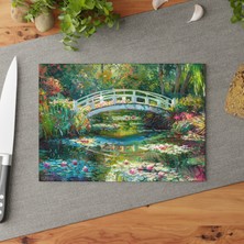 Painted Anarchy Dokulu Temperli Cam Kesme Tahtası Seti - Şık Tasarım, Kaymaz Yüzey, Çizilmez, Kolay Temizlenebilir