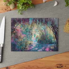 Painted Anarchy Zarif Temperli Cam Kesme Tahtası Seti - Şık Tasarım, Kaymaz Yüzey, Çizilmez - Kolay Temizlenebilir