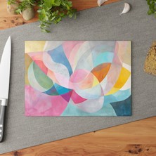 Painted Anarchy Modern Cam Kesme Tahtası - Şık Tasarım, Çizilmez,  - Sağlamlık Için Kaymaz Yüzey