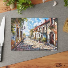 Painted Anarchy Çarpmacı Duygusal Sanat Temperli Cam Kesme Tahtası - Şık ve Çizilmez