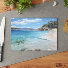 Painted Anarchy Çarpıcı Manzara Temperli Cam Kesme Tahtası Seti - Şık Tasarım, Kaymaz Yüzey, Çizilme - Dayanıklı