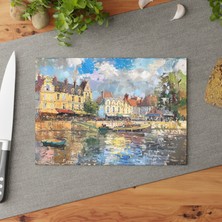 Painted Anarchy Modern Artistic Temperli Cam Kesme Tahtası Seti - Şık  Tasarım, Kaymaz Yüzey, Çizilmez