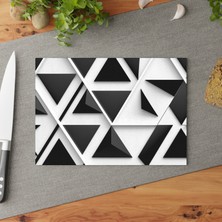 Painted Anarchy Dokulu Temperli Cam Kesme Tahtası Seti