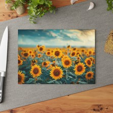 Painted Anarchy Şık Temperli Cam Kesme Tahtası - Kaymaz Yüzey, Çizilmez, Kolay Temizlenebilir