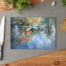 Painted Anarchy Zarif Dekor Cam Kesme Tahtası Seti - Kaymaz Yüzeyli Şık Temperli Cam - Kolay Temizlenir ve Çizilmez