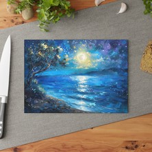 Painted Anarchy Vibrant Cam Kesme Tahtası Seti - Şık Temperli Cam, Kaymaz Yüzey, Kolay Temizlenebilir